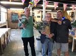 Afscheid voorzitter 55 plus en de nr 1 en 2 van de 55 plus competitie.